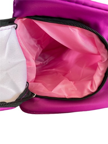Fuchsia Purple Pink Ballet Dance XLXX Youths Nylon Tote Bag Multiple Pockets - Picture 7 of 20
