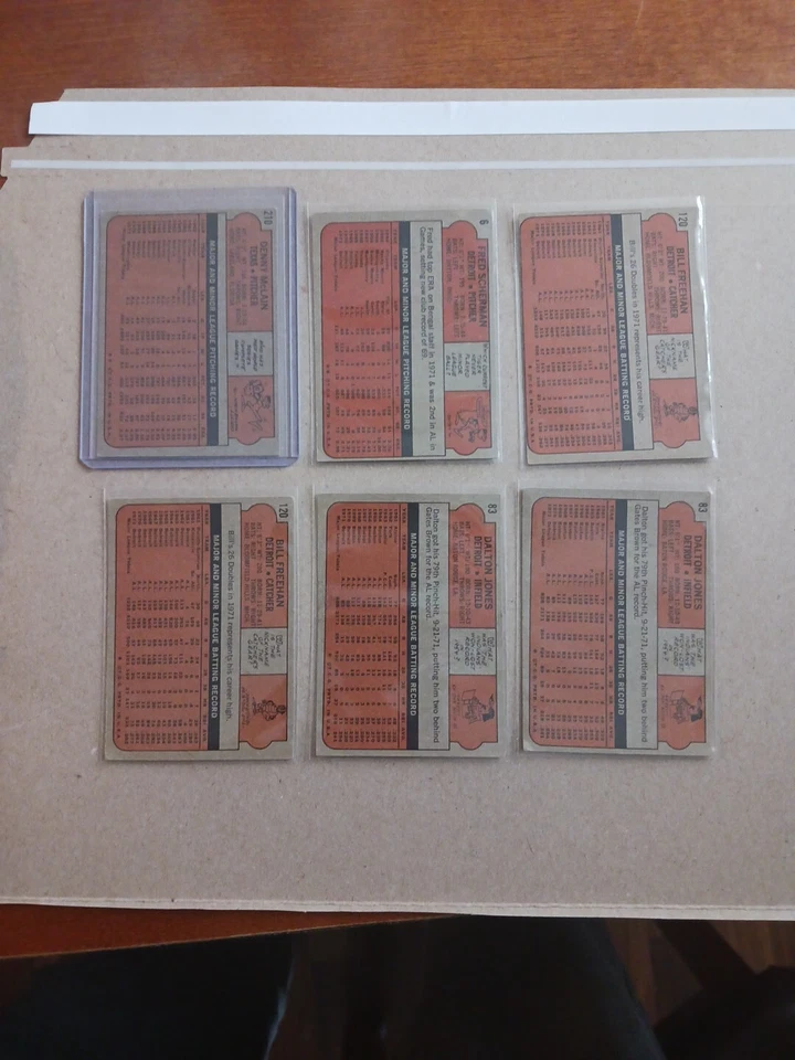 Detroit Tigers Vintage Topps Años 70 + 1981 Lote De 17 🐅⚾️ INC McLain & Freehan Foto 2 de 4