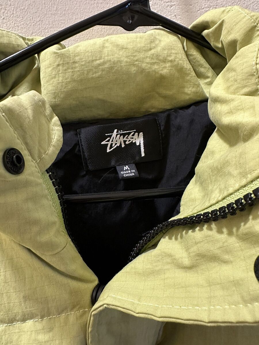 Stussy Ripstop Puffer Down Winter Jacket | Lime Green Stussy Ripstop Puffer Down Winter Jacket | Lime Green