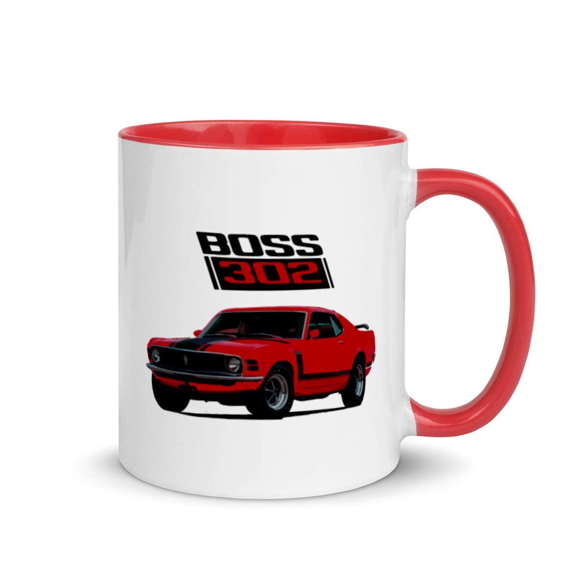 1970 Ford Mustang Boss 302 Black mug 11oz 1970 Ford Mustang Boss 302 Black mug 11oz