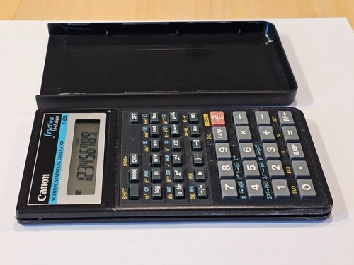 Canon F-603 Pocket Scientific Statistical Calculator - 90s Era Works Vintage EUC - Picture 6 of 7