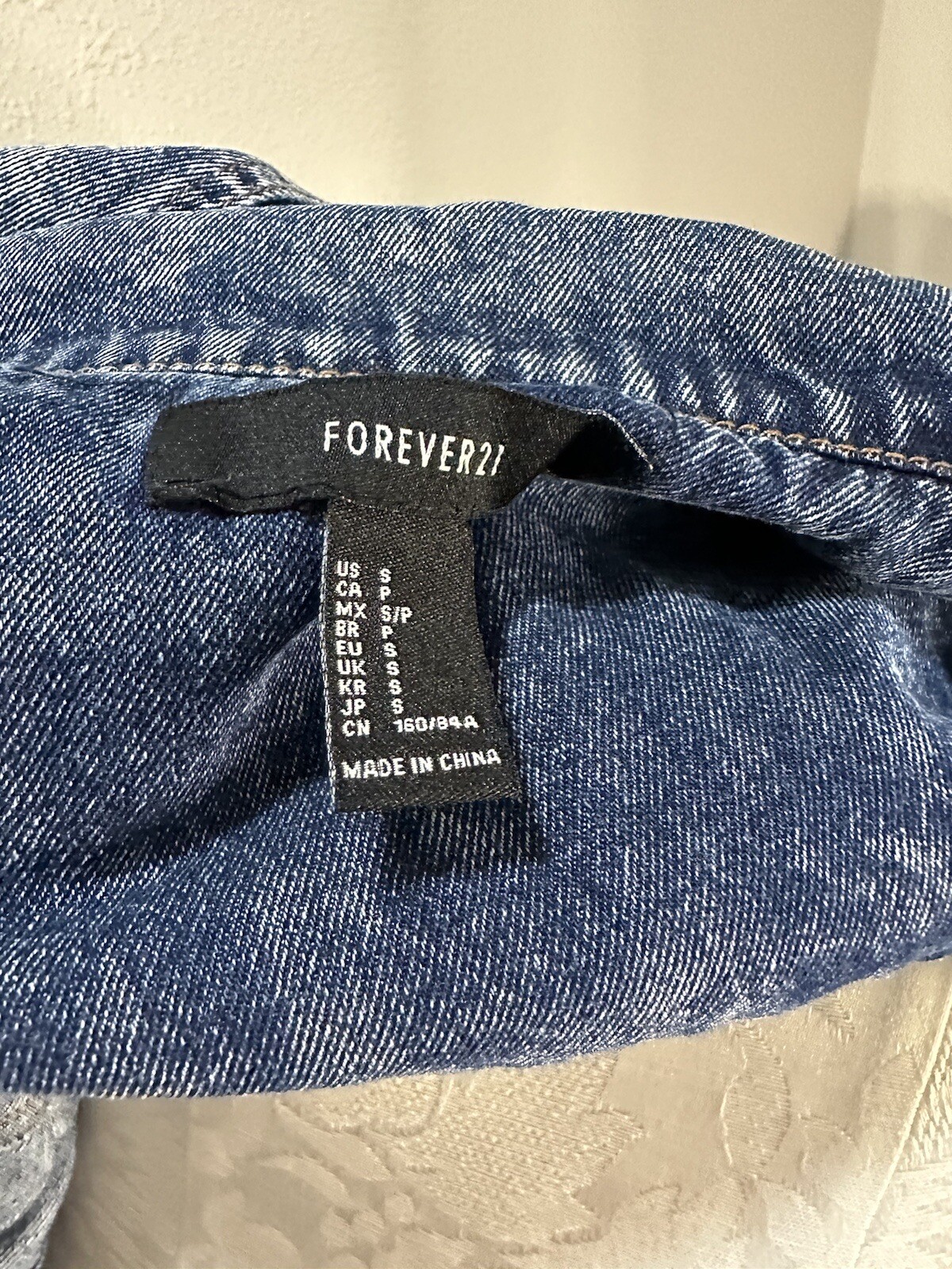 Forever 21 Patchwork Design Acid Wash Denim Jean … - image 4