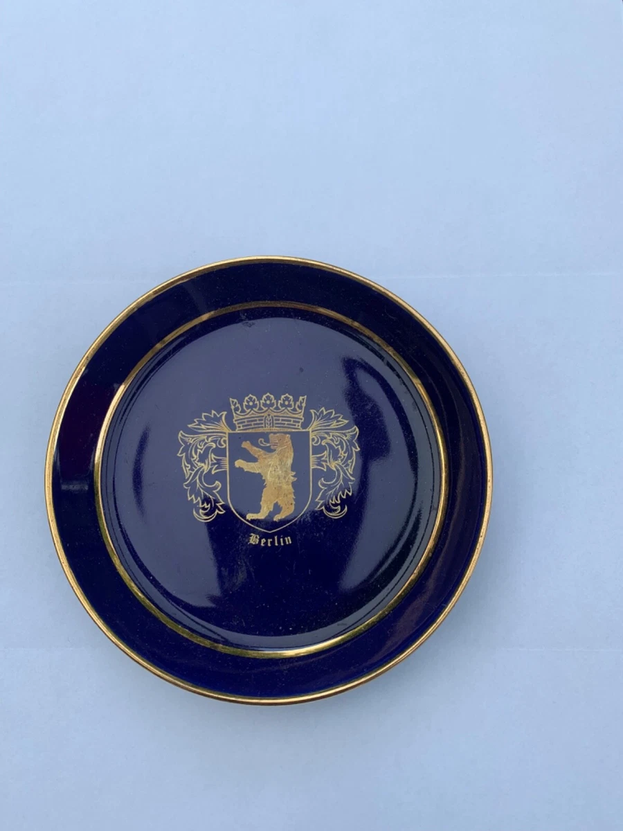 Sammeltasse, Teller, Echt Cobalt, Schedel Berlin Bär