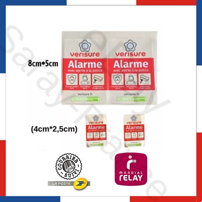 AUTOCOLLANT 15 X 9,5cm Authentique 2023 alarme VERISURE NEUF EUR 15,90