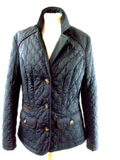 John Rocho Navy Lightweight Quilted Jacket Size 8
