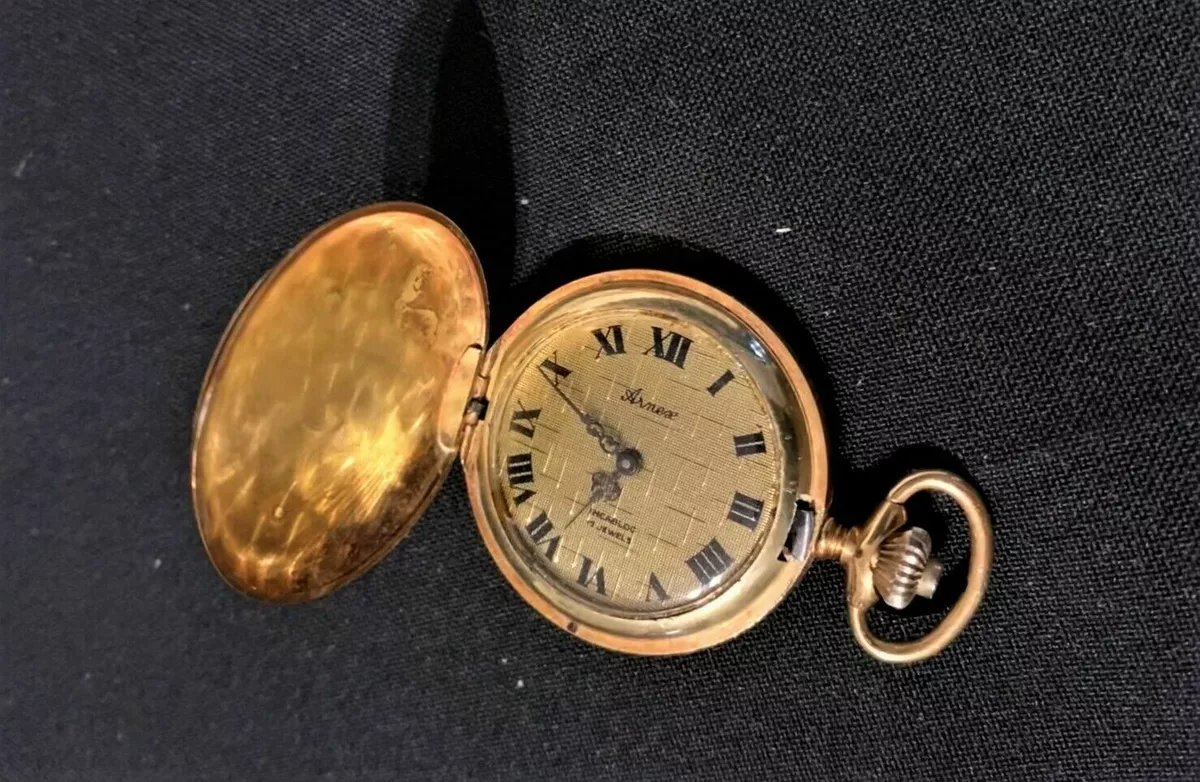 Antique Arnex 17 Jewels France Incabloc mechanical Pocket Watch
