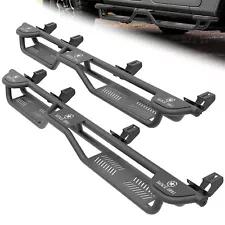 Side Running Boards For 2020-2026 Jeep Gladiator JT 4 Doors Three Raised Steps