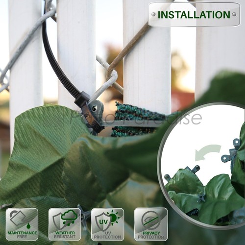 Versatile 6' x 12' Faux Ivy Fence Screen for Stylish Outdoor Privacy Solutions - Picture 6 of 9