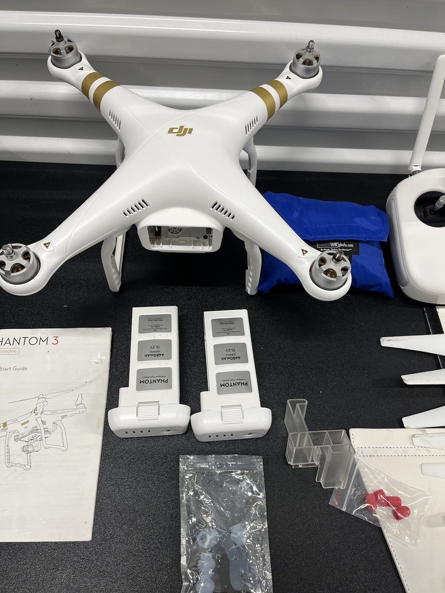 DJI Phantom 3 Professional Drone - White READ DESCRIPTION