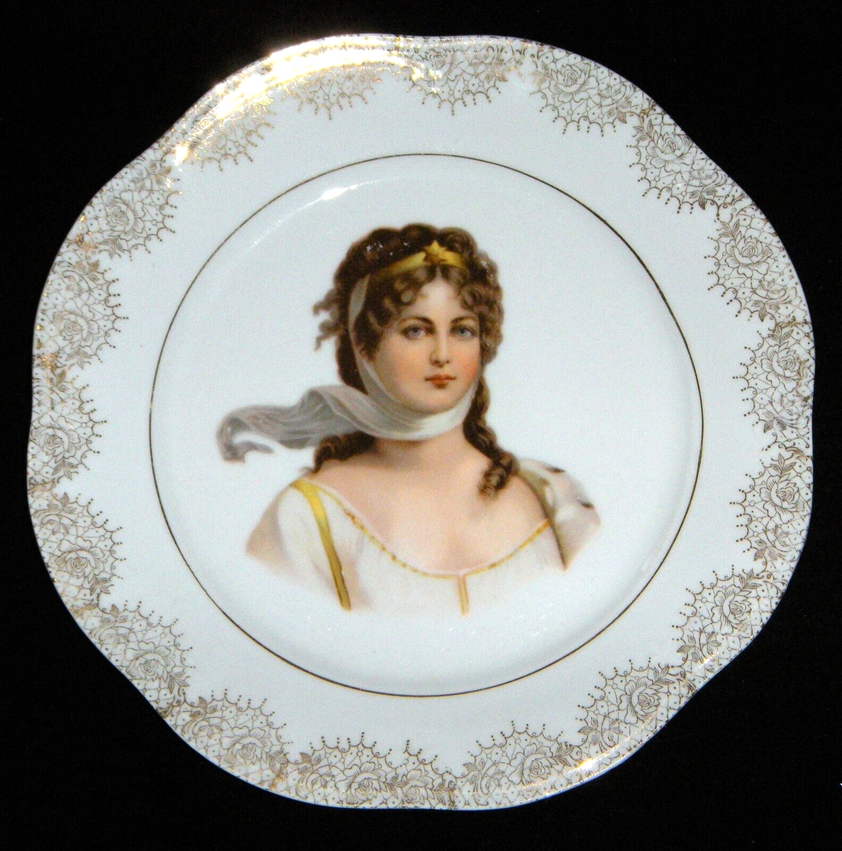 Antique Zeh Scherzer Z.S. & Co. Bavaria ZSC197 Portrait Porcelain