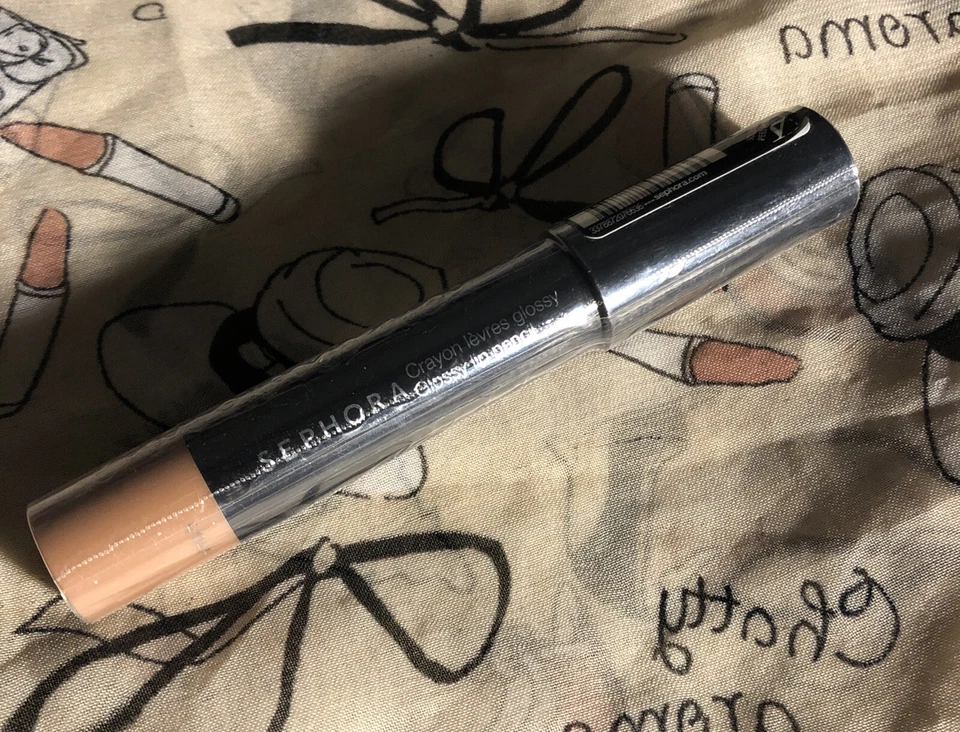 Lápiz labial brillante Sephora 06 beige brillante 0,10 OZ Tamaño completo, nuevo y precintado Foto 2 de 4