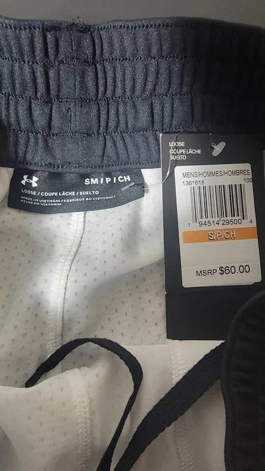 Pantalones Cortos Under Armour Project Rock Iron Paradise Blancos Para Hombre Talla Pequeña Nuevos con Etiquetas 1361618-100 Foto 3 de 4