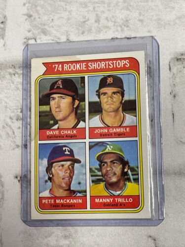 Topps 1974 #597 Rookie Shortstops/M.Trillo NM NRMT MLB Baseball Vintage Vtg Card