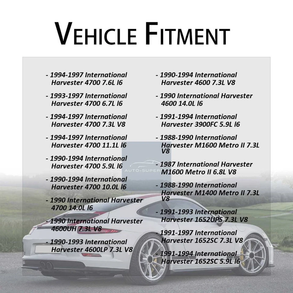 前置制动软管线 2x 适用于 1997 年国际收割机 4700LP 8.7L — 第 2/4 张图片