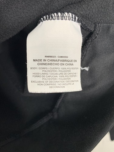 Nike Dri-Fit Youth Full Zip Jacket Medium Black Orange Graphic Swoosh Pockets - Picture 6 of 6