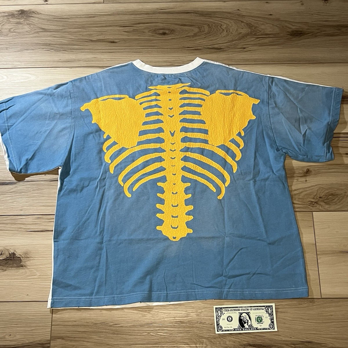 Kapital Bone Graphic T-Shirt Skeleton Men's Medium Kountry Kapital Bone Graphic T-Shirt Skeleton Men's Medium Kountry