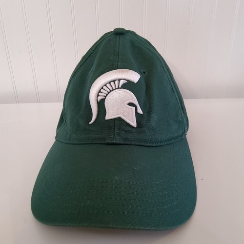 Michigan State Spartans Child Nike Hat Swoosh Flex Cap Green White Sparty EUC - Foto 2 di 12