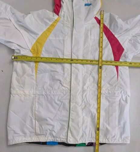 Phenomenon Ski jacket Sz L Unisex Rainbow Mtn Parka Gold Chain Illjkt-054 White - Picture 10 of 13