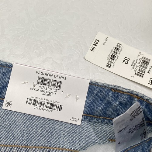 Y Ahora Estos Pantalones Cortos Vaqueros de Algodón Talla 32 Botones Para Mujer Ultra Alto Levantamiento Nuevo Luz - Imagen 5 de 9