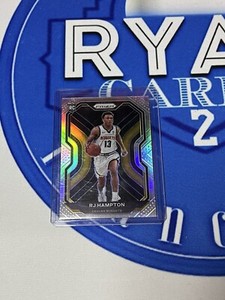 2020-21 Panini Prizm RJ Hampton Silver Prizm Rookie RC #286 Denver Nuggets