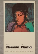 MISC03.0479 1981 Andy Warhol Vintage Poster, Ali, Neiman and Warhol L.A.I.C.A