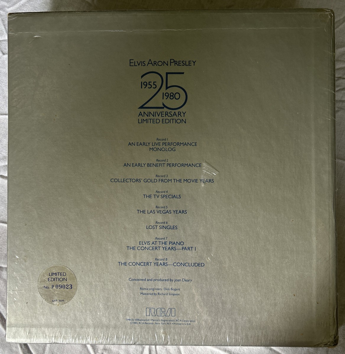洋画・外国映画 ELVIS 25th Anniversary Limited Deluxe ELVIS PRESLEY SEALED 25th ANNIVERSARY LIMITED EDITION SILVER