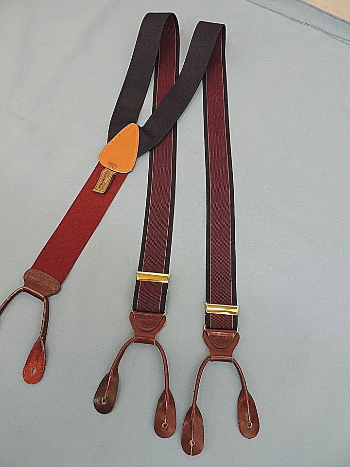 TIRANTES TRAFALGAR, MORADO/AZUL, LÍNEA DORADA Foto 2 de 4