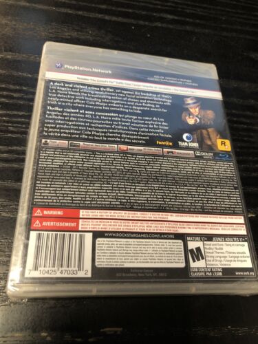 L.A. Noire (Sony PlayStation 3, 2011) PS3, GameStop Pre-order - Picture 2 of 4
