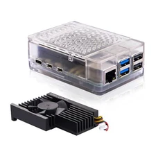 Abs Case With Armor Lite V5 Active Cooler For Raspberry Pi 5 Pi 5 Case With Alum