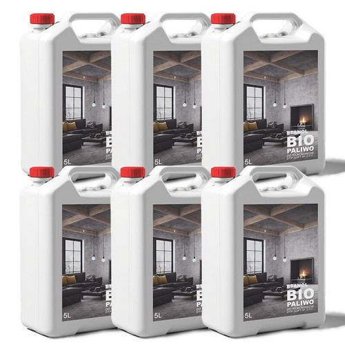 30L Litri Bioetanolo Premium 100% per Alcool Biologico per Camino 6x5L - Foto 1 di 7