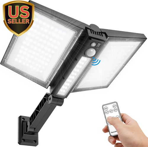 Solar Street Lights Outdoor Waterproof Solar Power Light for Yard outside wit...