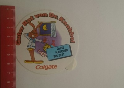 Aufkleber/Sticker: Colgate ohne naschen ins Bett (151216163)