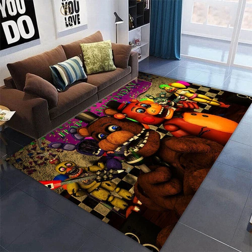 3D Cartoon Boden Teppich Matte Türteppich Vorleger Schlafzimmer Wohnzimmer Antirutsch - Bild 8 von 39