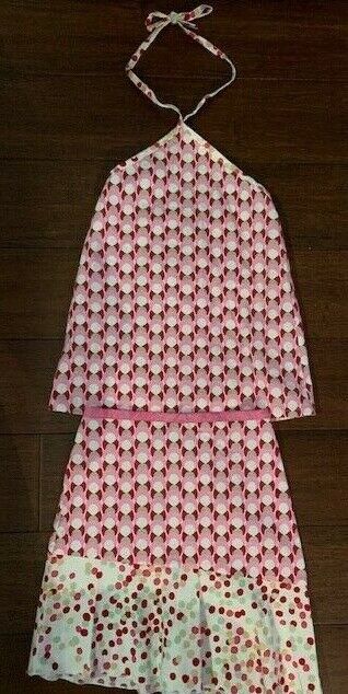 Judith Lacroix Skirt Top Set Girls Sz 5 White Pink Red Philadelphia Mall Cotton Dot Inexpensive Polka
