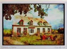 262096 Maison Casault Montmagny A4 Watercolour print