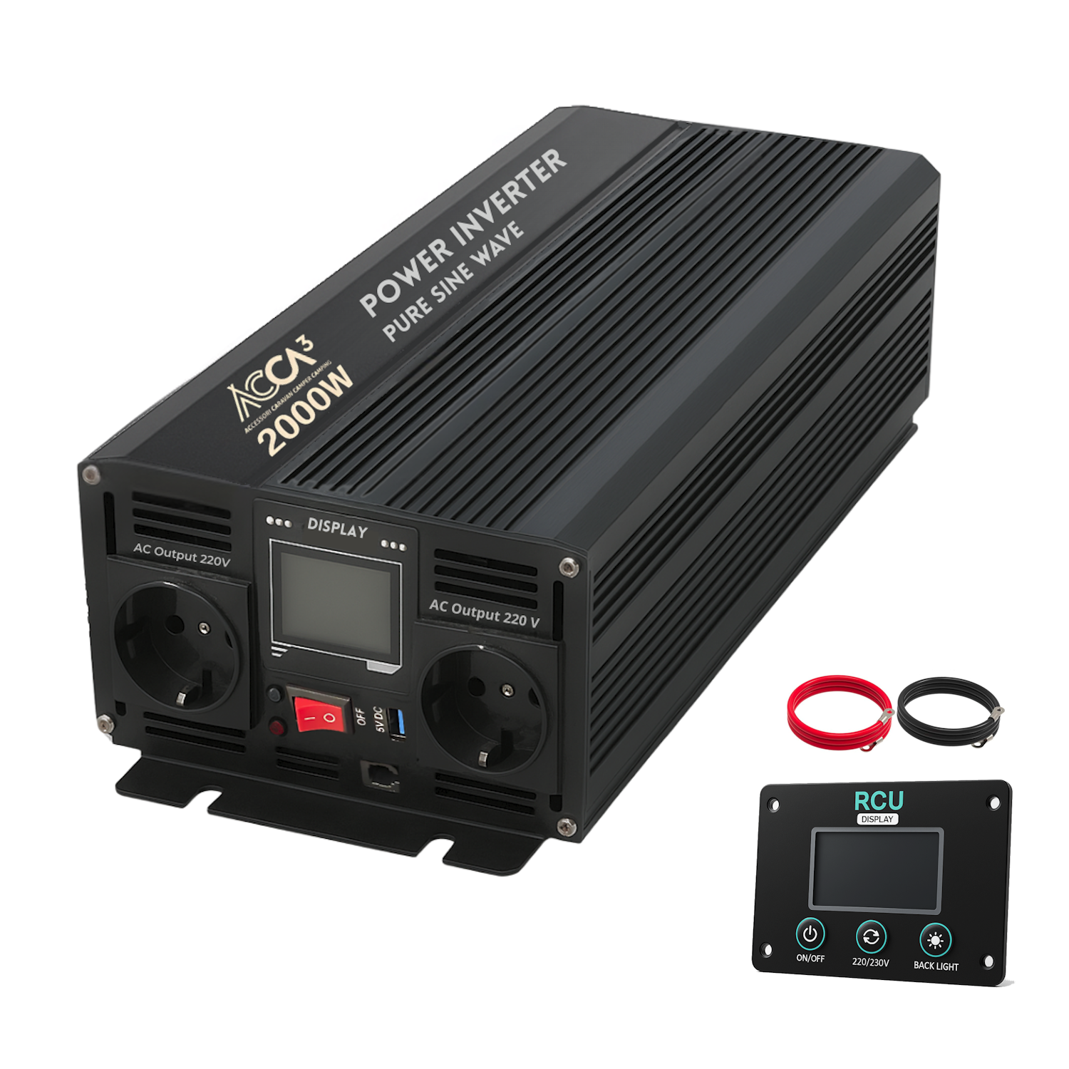 INVERTER 2000W 12V TRASFORMATORE 220V AUTO CAMPEGGIO BARCA PC USB SINUSOIDALE