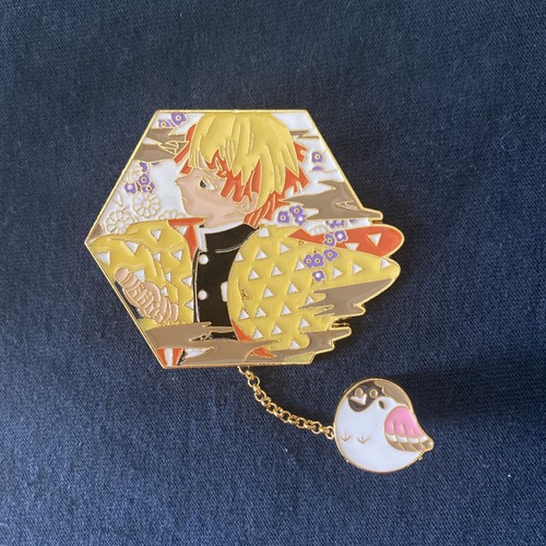 Demon Slayer Zenitsu Enamel Pin - Officially Licensed Collectible Pin By Great Eastern Entertainment - View #2