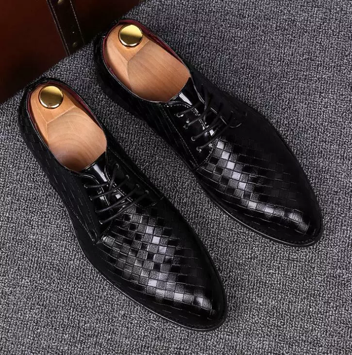 Leather Business Suit, Leather Men's Shoes, Men's Suits Shoes