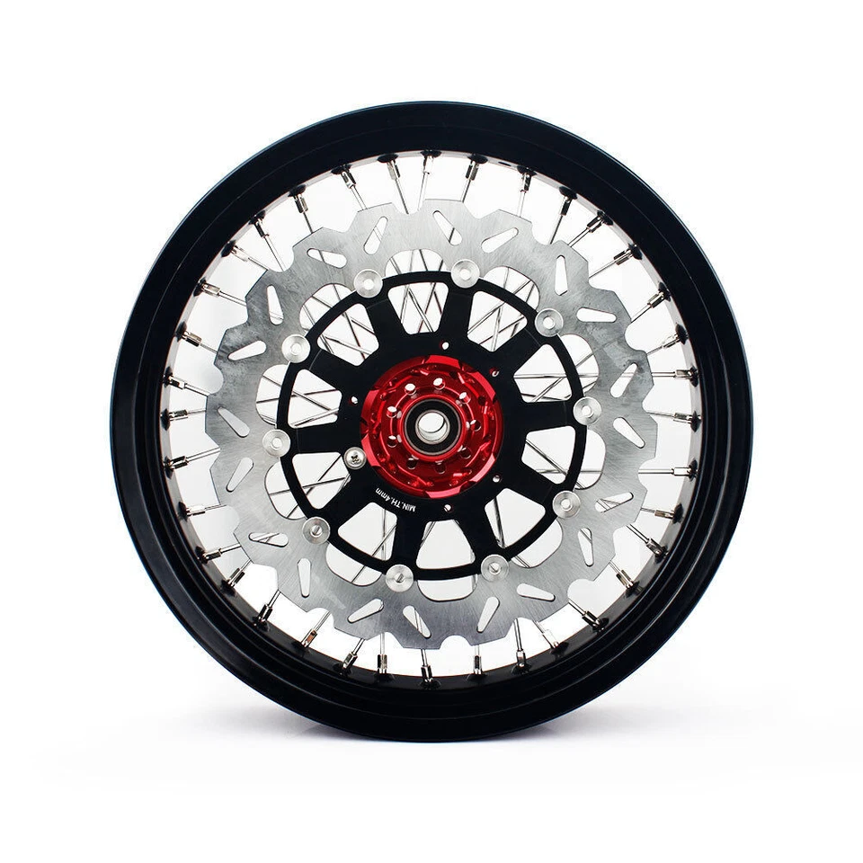 Juego de adaptadores de rotores de rueda para Honda 17" Supermoto CRF250R CRF450R CRF250X CRF450X Foto 4 de 4