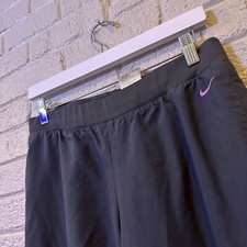 VINTAGE Y2K Grey Tag Nike Track Pants Sweatpants Women's Sz Small S Black