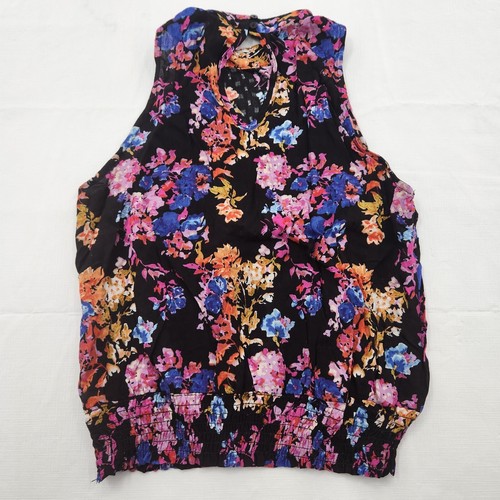 RACHEL ROY Womens Size Small Multicolor Floral Sleeveless Tank Top Blouse - Picture 3 of 6
