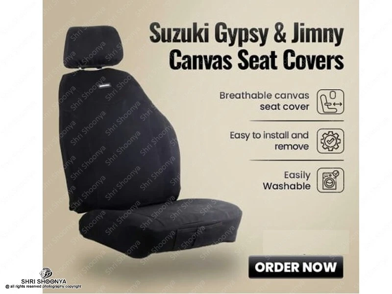 Suzuki Samurai 1986-1995 tapicería delantera solo fundas de asiento (negro) Foto 2 de 4