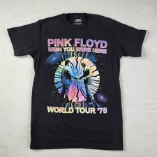 Pink Floyd Wish You Were Here 1975 World Tour Double Sided Black T-shirt Size S