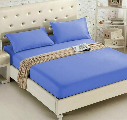 Sábana bajera ajustable LuxuryPlain Dye lisa transpirable - Imagen 1 de 15