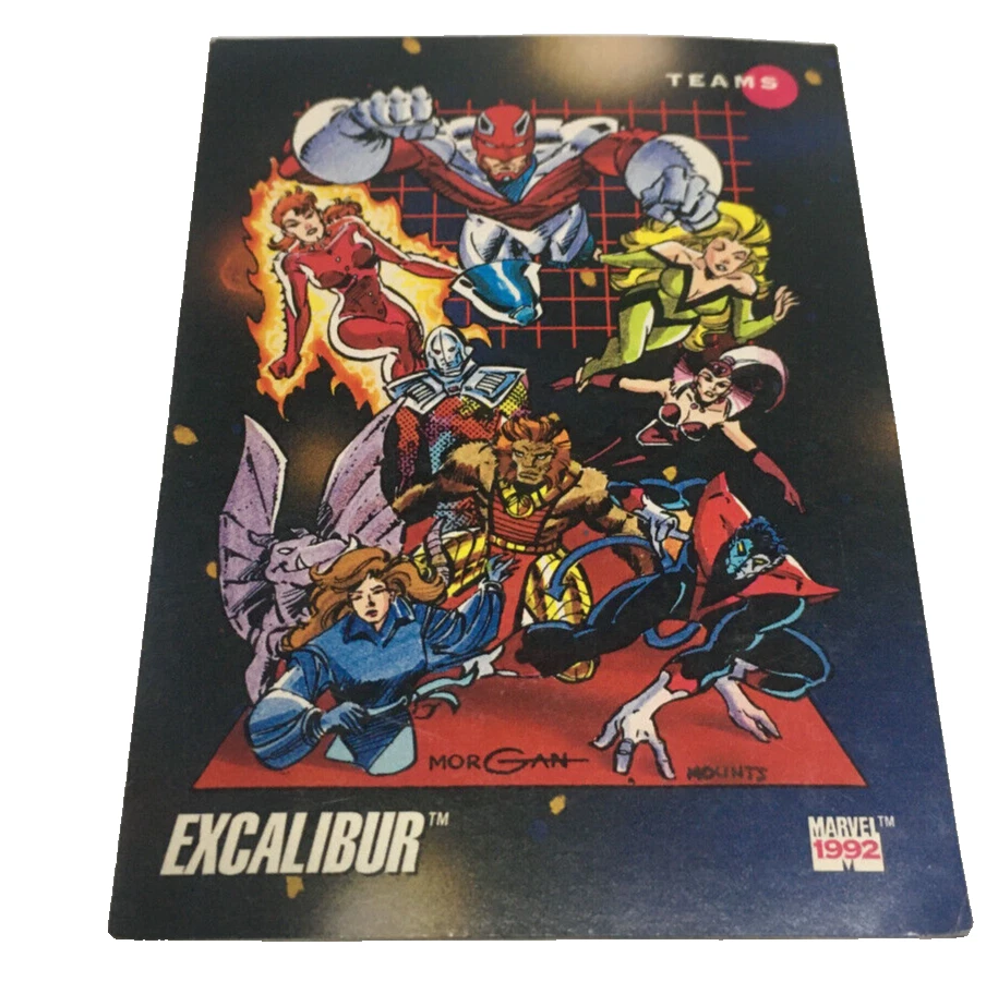 Marvel Universe Series 3 Impel x3 card lot Rogue, Avengers and Excalibur 1992 - Image 2 of 4