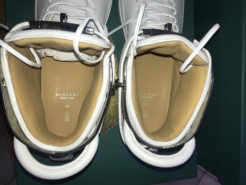 Buscemi- Scarpe Sportive - 100MM HAMMER - Pelle Bianco - Nuove Numero 44 Eu - Foto 9 di 11