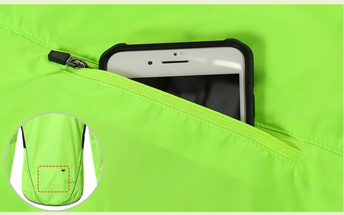 Men Cycling Rain Jacket Waterproof High Visibility Jerseys Running Top Rain Coat - Picture 9 of 15