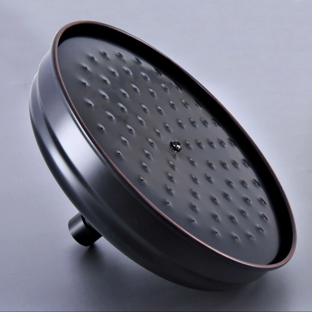 8" inch Black Oil Rubbed Brass Round Bathroom Rainfall Top Shower Heads 2sh249