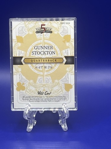 ๐ฅ 4/5 ๐ฅ 2024 Wild Card 5 Card Draw Stacked Deck Gunner Stockton Rookie - Picture 6 of 8