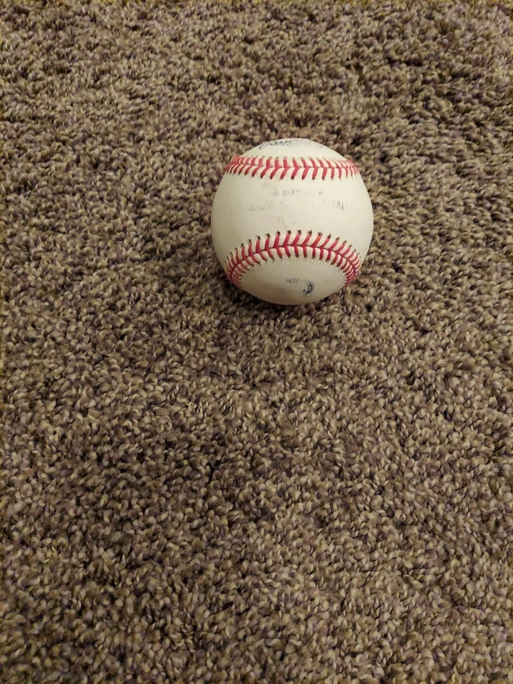 Béisbol autografiado por Jimmy Nelson Dodgers de Los Ángeles Foto 2 de 2